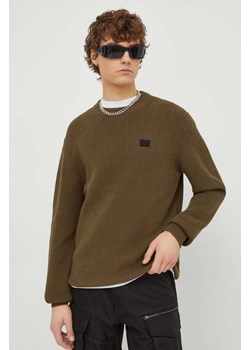G-Star Raw sweter bawełniany kolor zielony ze sklepu ANSWEAR.com w kategorii Swetry męskie - zdjęcie 165756530