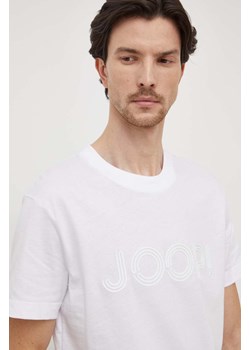 Joop! t-shirt bawełniany Byron męski kolor biały z nadrukiem 3004105910009420 ze sklepu ANSWEAR.com w kategorii T-shirty męskie - zdjęcie 165756662