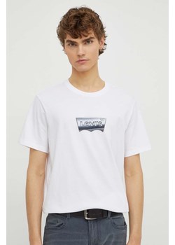 Levi&apos;s t-shirt męski kolor biały z nadrukiem ze sklepu ANSWEAR.com w kategorii T-shirty męskie - zdjęcie 165756670