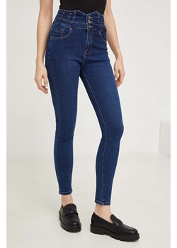 Answear Lab jeansy damskie kolor niebieski ze sklepu ANSWEAR.com w kategorii Jeansy damskie - zdjęcie 165756751