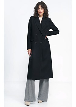 Płaszcz damski oversize czarny PL20, Kolor czarny, Rozmiar 36, Nife ze sklepu Primodo w kategorii Płaszcze damskie - zdjęcie 165779734