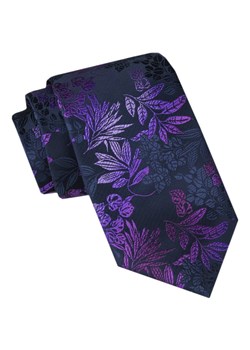 Męski Krawat - Alties - Kwiaty, Odcienie Fioletu KRALTS1038 ze sklepu JegoSzafa.pl w kategorii Krawaty - zdjęcie 165783713