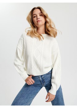 Sinsay - Sweter - kremowy ze sklepu Sinsay w kategorii Swetry damskie - zdjęcie 165786141