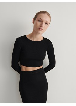 Reserved - Sweter z metalizowaną nitką - czarny ze sklepu Reserved w kategorii Swetry damskie - zdjęcie 165787381