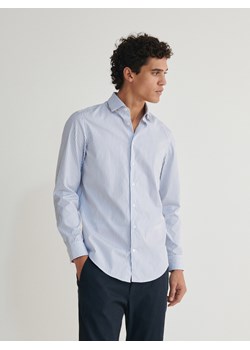 Reserved - Koszula slim fit w paski - niebieski ze sklepu Reserved w kategorii Koszule męskie - zdjęcie 165787740