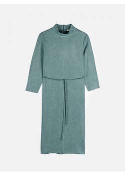 GATE Damska zamszowa sukienka midi z paskiem 34 ze sklepu gateshop w kategorii Sukienki - zdjęcie 165788193