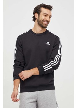 adidas bluza Essentials męska kolor czarny z aplikacją  IB4027 ze sklepu ANSWEAR.com w kategorii Bluzy męskie - zdjęcie 165797201