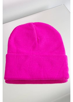 CZAPKA TYPU BEANIE- RÓŻOWA NEONOWA ze sklepu olika.com.pl w kategorii Czapki zimowe damskie - zdjęcie 165799530