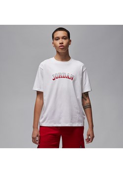 Damski T-shirt z nadrukiem Jordan - Biel ze sklepu Nike poland w kategorii Bluzki damskie - zdjęcie 165806401
