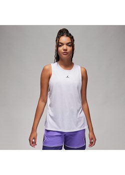 Damska koszulka bez rękawów z motywem rombu Jordan Sport - Biel ze sklepu Nike poland w kategorii Bluzki damskie - zdjęcie 165806410
