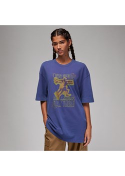 Damski T-shirt oversize Jordan - Fiolet ze sklepu Nike poland w kategorii Bluzki damskie - zdjęcie 165806421