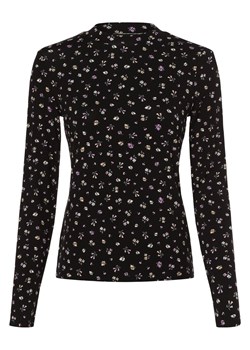 Tom Tailor Denim Damska koszulka z długim rękawem Kobiety wiskoza czarny wzorzysty ze sklepu vangraaf w kategorii Bluzki damskie - zdjęcie 165807962