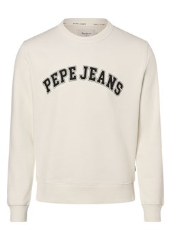 Pepe Jeans Męska bluza nierozpinana Mężczyźni Bawełna écru nadruk ze sklepu vangraaf w kategorii Bluzy męskie - zdjęcie 165807972