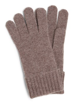 Marie Lund Damskie rękawiczki z czystego kaszmiru Kobiety Kaszmir taupe marmurkowy ze sklepu vangraaf w kategorii Rękawiczki damskie - zdjęcie 165808002