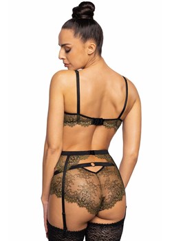Biustonosz push-up khaki-czarny Chelsea M-3703/11, Kolor khaki-czarny, Rozmiar 80E, Mat ze sklepu Intymna w kategorii Biustonosze - zdjęcie 165866024