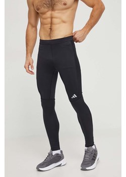 adidas Performance legginsy do biegania Run it kolor czarny z nadrukiem ze sklepu ANSWEAR.com w kategorii Spodnie męskie - zdjęcie 165868220