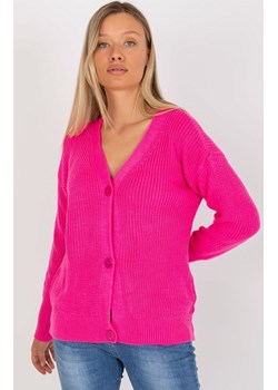 Sweter damski rozpinany różowy LC-SW-0321.06X, Kolor różowy, Rozmiar one size ze sklepu Primodo w kategorii Swetry damskie - zdjęcie 165882184