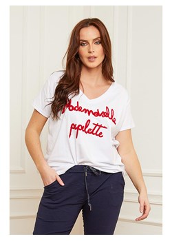 Plus Size Company Koszulka w kolorze białym ze sklepu Limango Polska w kategorii Bluzki damskie - zdjęcie 165885570