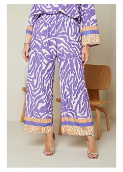 Curvy Lady Spodnie w kolorze fioletowym ze sklepu Limango Polska w kategorii Spodnie damskie - zdjęcie 165885663
