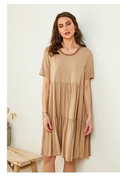 Pure Cotton Sukienka w kolorze beżowym ze sklepu Limango Polska w kategorii Sukienki - zdjęcie 165888031