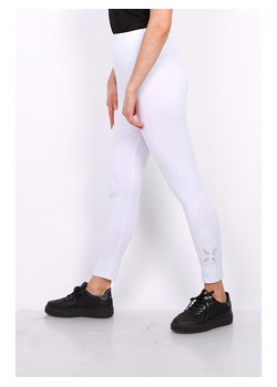 POMME ROUGE Legginsy w kolorze białym ze sklepu Limango Polska w kategorii Spodnie damskie - zdjęcie 165890303