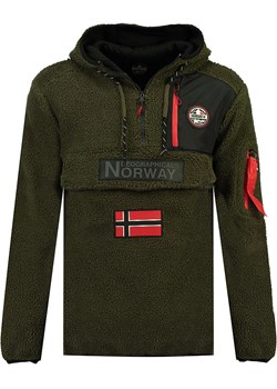 Geographical Norway Bluza polarowa &quot;Terifique&quot; w kolorze khaki ze sklepu Limango Polska w kategorii Bluzy męskie - zdjęcie 165891793
