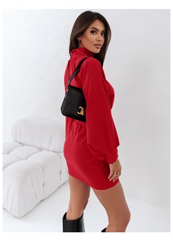 Sukienka mini z pęknięciem na plecach RABIA - czerwona ze sklepu magmac.pl w kategorii Sukienki - zdjęcie 165892850