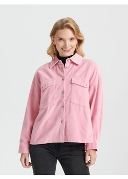 Sinsay - Koszula sztruksowa regular fit - różowy ze sklepu Sinsay w kategorii Koszule damskie - zdjęcie 165894330