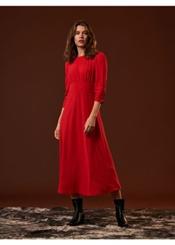 Sinsay - Sukienka maxi z marszczeniami - różowy ze sklepu Sinsay w kategorii Sukienki - zdjęcie 165894383
