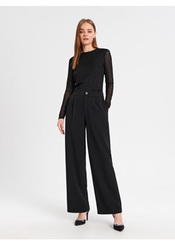 Sinsay - Spodnie eleganckie - czarny ze sklepu Sinsay w kategorii Spodnie damskie - zdjęcie 165894430