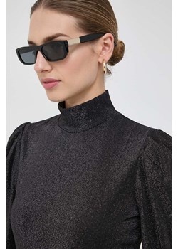 Morgan bluzka damska kolor czarny wzorzysta ze sklepu ANSWEAR.com w kategorii Bluzki damskie - zdjęcie 165894621