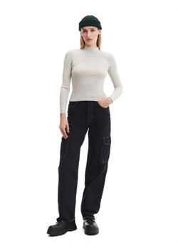 Cropp - Szara bluzka basic - jasny szary ze sklepu Cropp w kategorii Bluzki damskie - zdjęcie 165986791