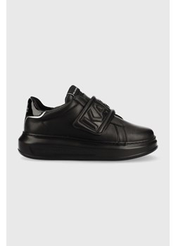 Karl Lagerfeld sneakersy skórzane KAPRI kolor czarny ze sklepu ANSWEAR.com w kategorii Buty sportowe damskie - zdjęcie 165989422
