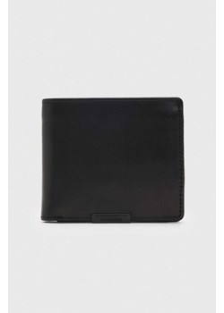 AllSaints portfel skórzany Blyth męski kolor czarny ze sklepu ANSWEAR.com w kategorii Portfele męskie - zdjęcie 165989593