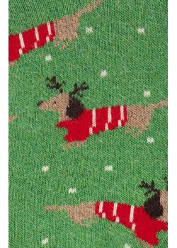 Marilyn ciepłe krótkie skarpetki damskie w pieski B38, Kolor zielono-czerwony, Rozmiar uniwersalny, Marilyn ze sklepu Intymna w kategorii Skarpetki damskie - zdjęcie 165989863