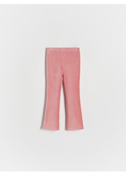 Reserved - Spodnie flare w prążki - brudny róż ze sklepu Reserved w kategorii Spodnie dziewczęce - zdjęcie 165993923