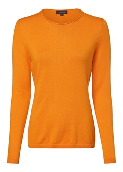 Franco Callegari Sweter damski z dodatkiem kaszmiru Kobiety Bawełna pomarańczowy jednolity ze sklepu vangraaf w kategorii Swetry damskie - zdjęcie 166002031