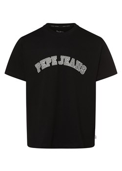 Pepe Jeans T-shirt męski Mężczyźni Bawełna czarny nadruk ze sklepu vangraaf w kategorii T-shirty męskie - zdjęcie 166002044