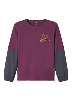 name it Koszulka &quot;Momsan&quot; w kolorze fioletowym ze sklepu Limango Polska w kategorii Bluzki dziewczęce - zdjęcie 166002924