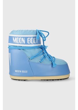 Moon Boot śniegowce ICON LOW NYLON kolor niebieski 14093400.015 ze sklepu PRM w kategorii Śniegowce damskie - zdjęcie 166007910