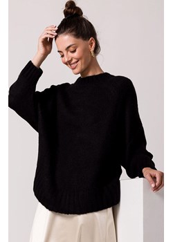 Czarny sweter damski BK105, Kolor czarny, Rozmiar uniwersalny, BeWear ze sklepu Primodo w kategorii Swetry damskie - zdjęcie 166008811