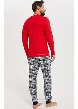 Świąteczna piżama męska z długim rękawem i długimi nogawkami Arktyka, Kolor czerwono-granatowy, Rozmiar S, Italian Fashion ze sklepu Primodo w kategorii Piżamy męskie - zdjęcie 166008833