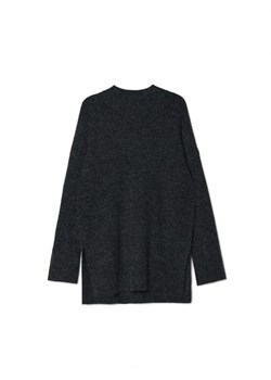 Cropp - Ciemnoszary sweter oversize z wełną - szary ze sklepu Cropp w kategorii Swetry damskie - zdjęcie 166012114
