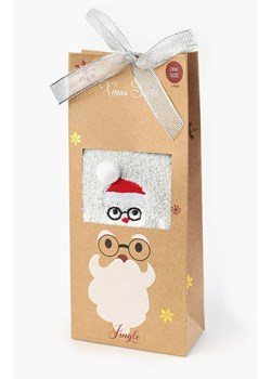 Marilyn skarpety damskie świąteczne z mikołajem B54, Kolor szary, Rozmiar uniwersalny, Marilyn ze sklepu Intymna w kategorii Skarpetki damskie - zdjęcie 166014781