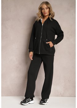Czarny 2-częściowy Komplet Dresowy z Bluzą i Spodniami Frestine ze sklepu Renee odzież w kategorii Dresy damskie - zdjęcie 166016040