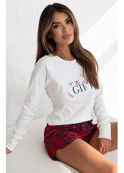 Piżama świąteczna damska Leta, Kolor śmietankowy, Rozmiar XL, SENSIS ze sklepu Intymna w kategorii Piżamy damskie - zdjęcie 166020583