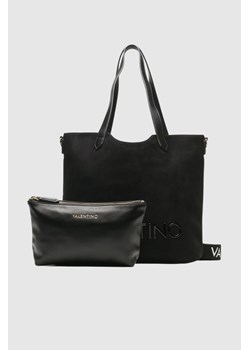 VALENTINO Czarna zamszowa shopperka courmayeu ze sklepu outfit.pl w kategorii Torby Shopper bag - zdjęcie 166021500