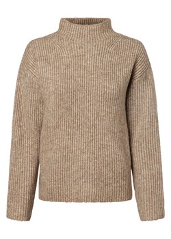 VG Sweter damski Kobiety Sztuczne włókno beżowy marmurkowy ze sklepu vangraaf w kategorii Swetry damskie - zdjęcie 166024383