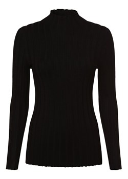 Marie Lund Sweter damski Kobiety wiskoza czarny jednolity ze sklepu vangraaf w kategorii Swetry damskie - zdjęcie 166024401