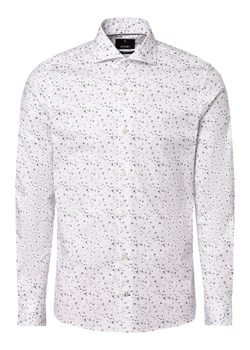 JOOP! Koszula męska Mężczyźni Slim Fit Bawełna biały wzorzysty ze sklepu vangraaf w kategorii Koszule męskie - zdjęcie 166024410